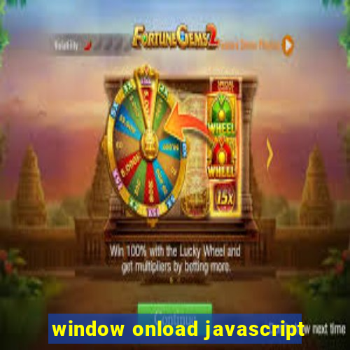 window onload javascript